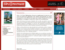 Tablet Screenshot of lalettrediplomatique.fr